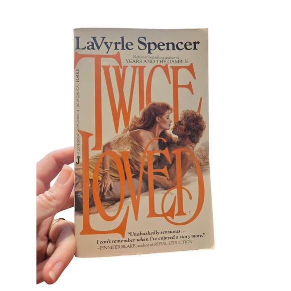 LaVyrle Spencer TWICE LOVED Historical Romance Second Chance Jove 0515090654 - Picture 1 of 8